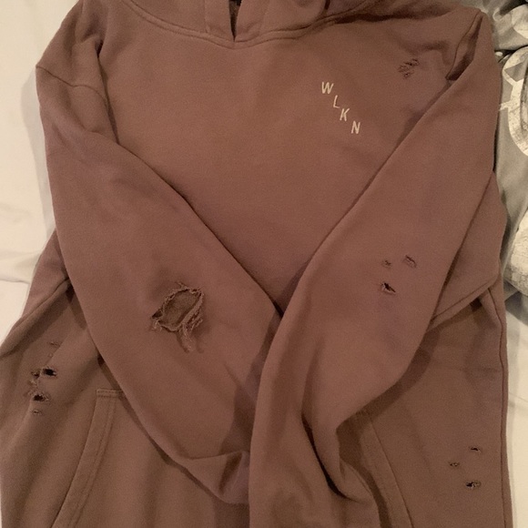 brown WLKN hoodie, size mens Large - Picture 5 of 5